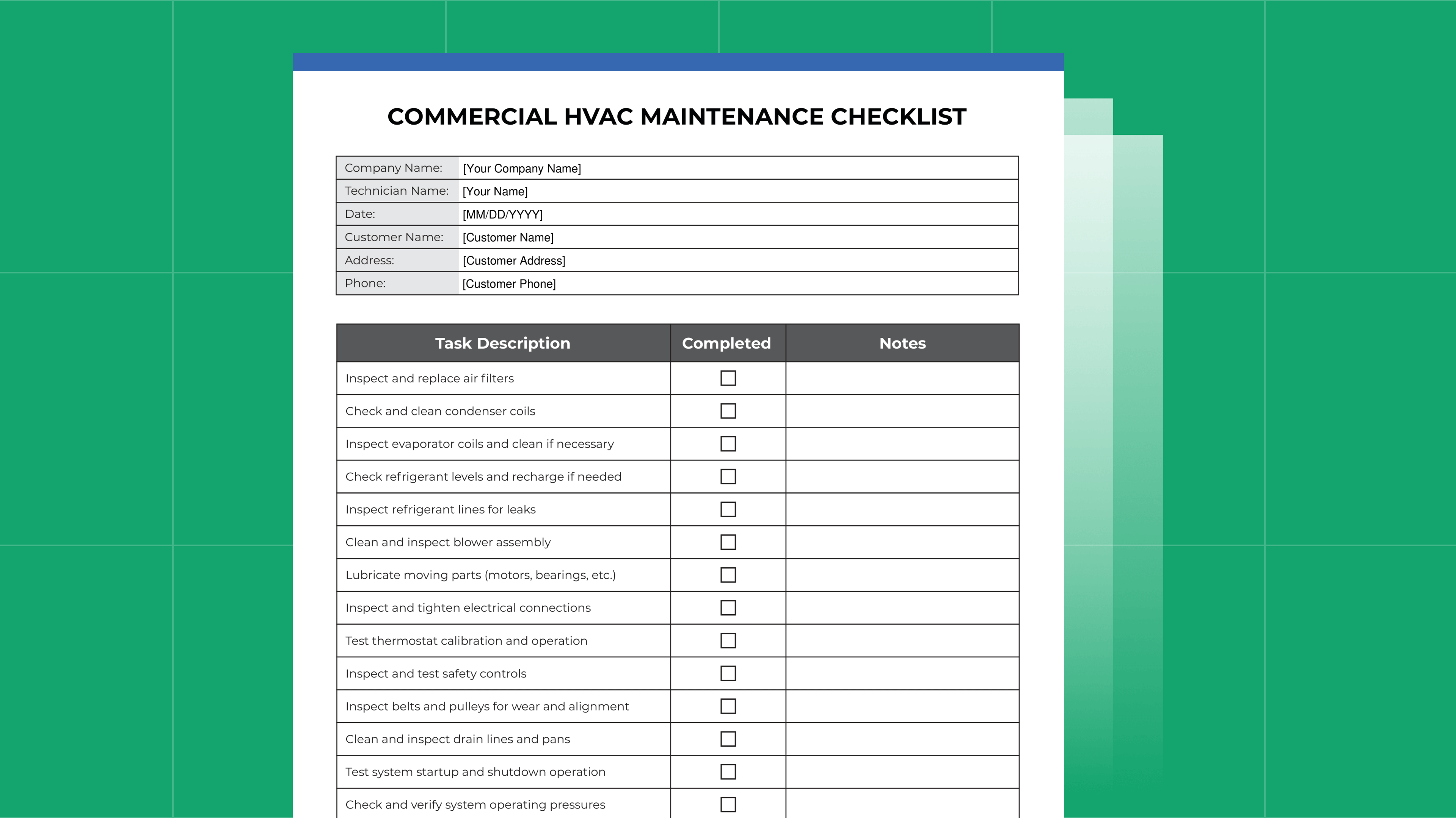 Preventative Maintenance